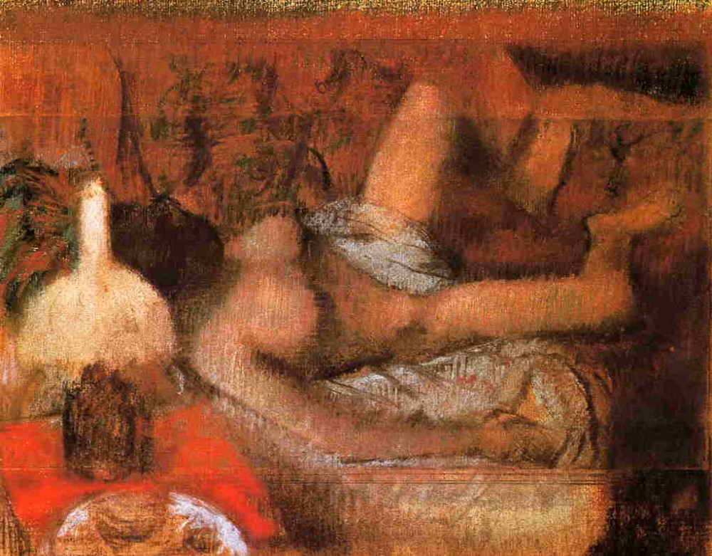 Reclining Nude by Edgar Degas
