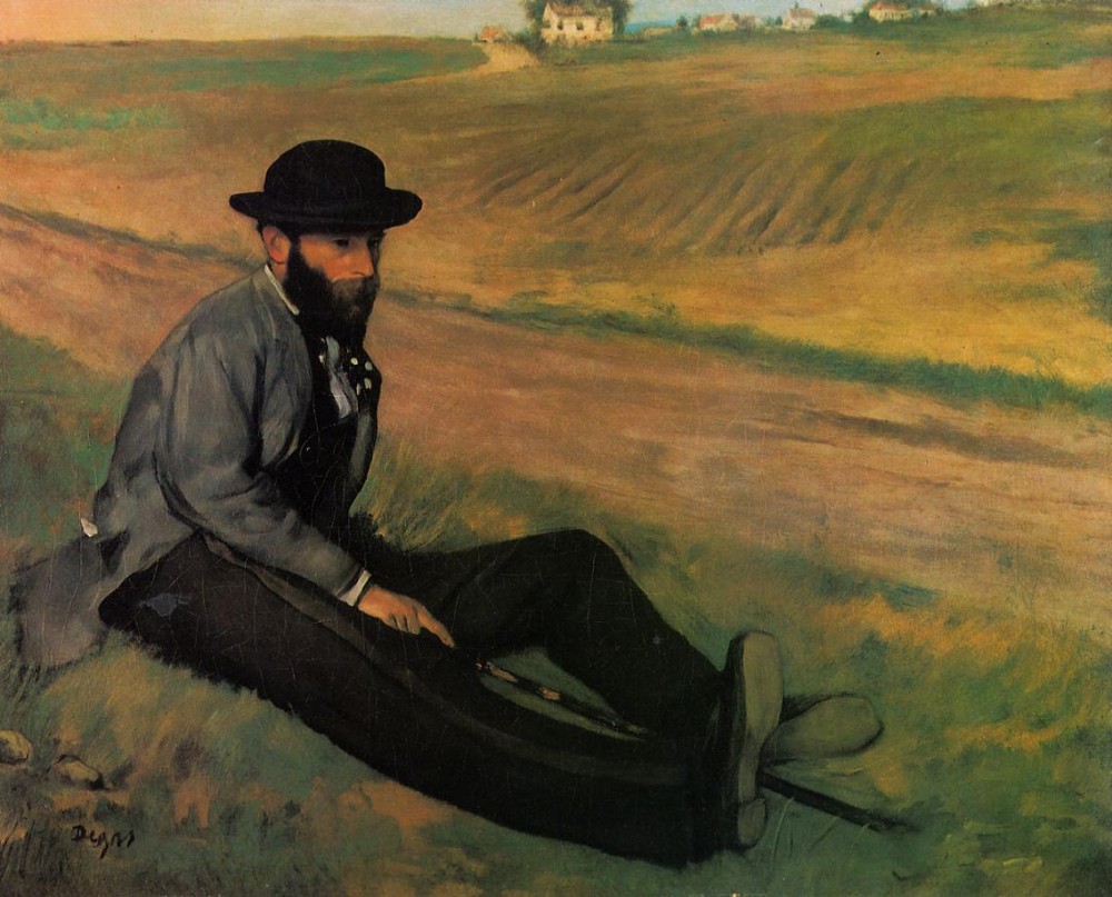 Eugene Manet by Edgar Degas