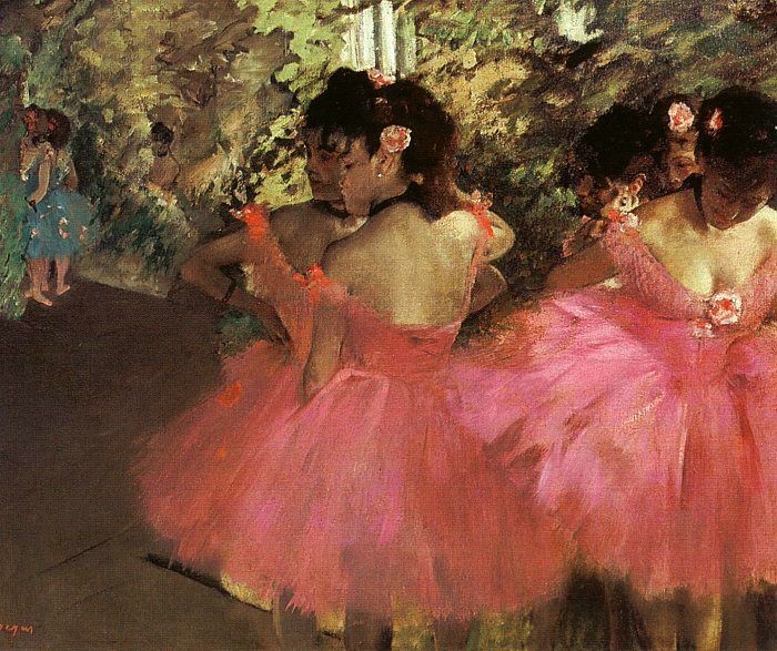 Dancers in Pink by Edgar Degas