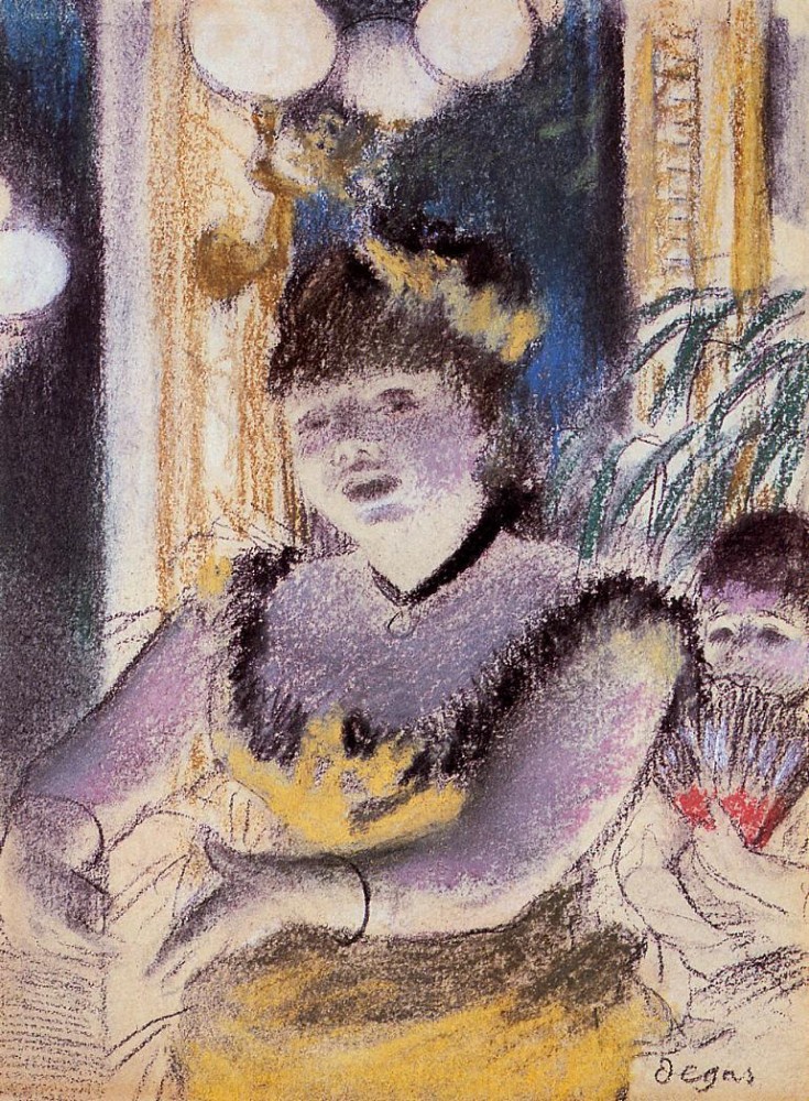 Cafe-Concert Singer by Edgar Degas