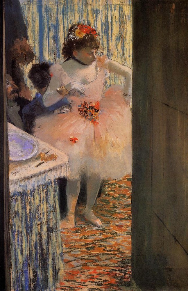 Dancer in Her Dressing Room by Edgar Degas