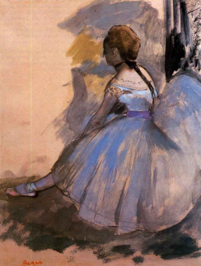 Dancer Seated (study) by Edgar Degas