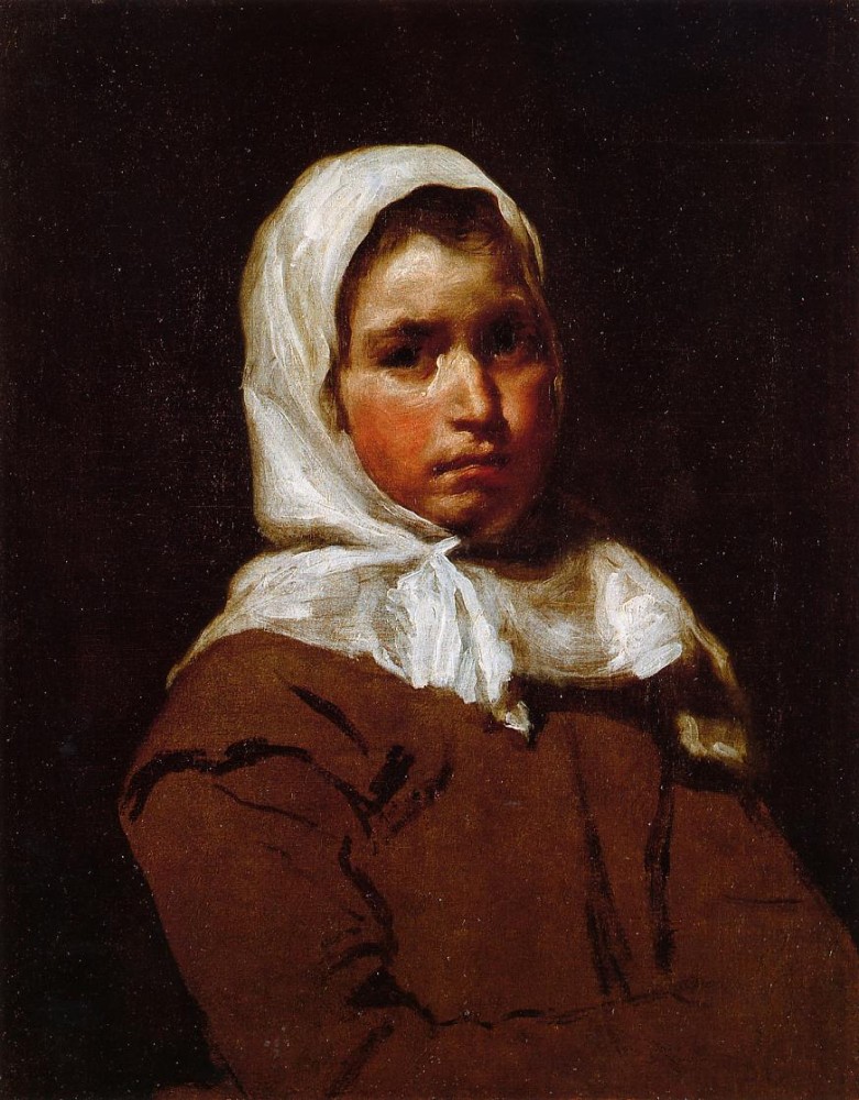 Diego Young Peasant Girl by Diego Rodríguez de Silva y Velázquez