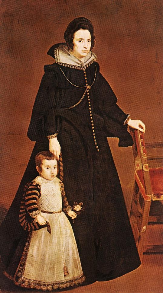 Dona Antonia de Ipenarrieta y Galdos and her Son Luis by Diego Rodríguez de Silva y Velázquez