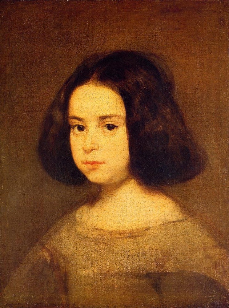 Diego Portrait of a Little Girl by Diego Rodríguez de Silva y Velázquez