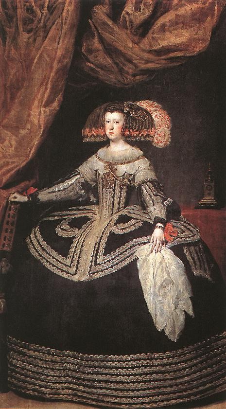 Queen Dona Mariana of Austria by Diego Rodríguez de Silva y Velázquez