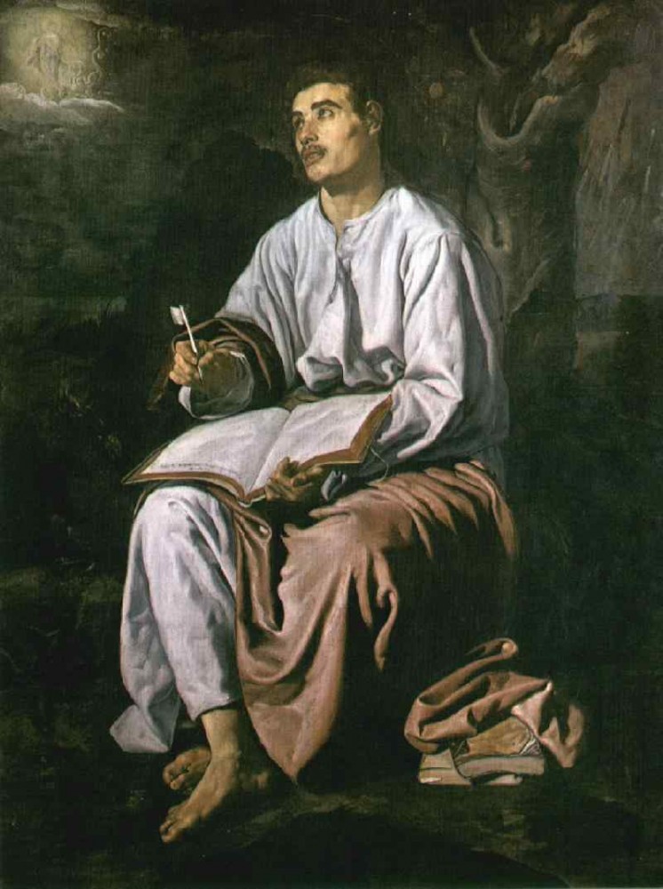 John at Patmos by Diego Rodríguez de Silva y Velázquez