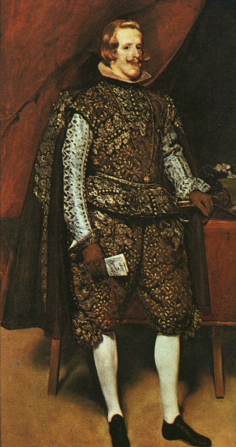 Philip IV in Brown and Silver by Diego Rodríguez de Silva y Velázquez