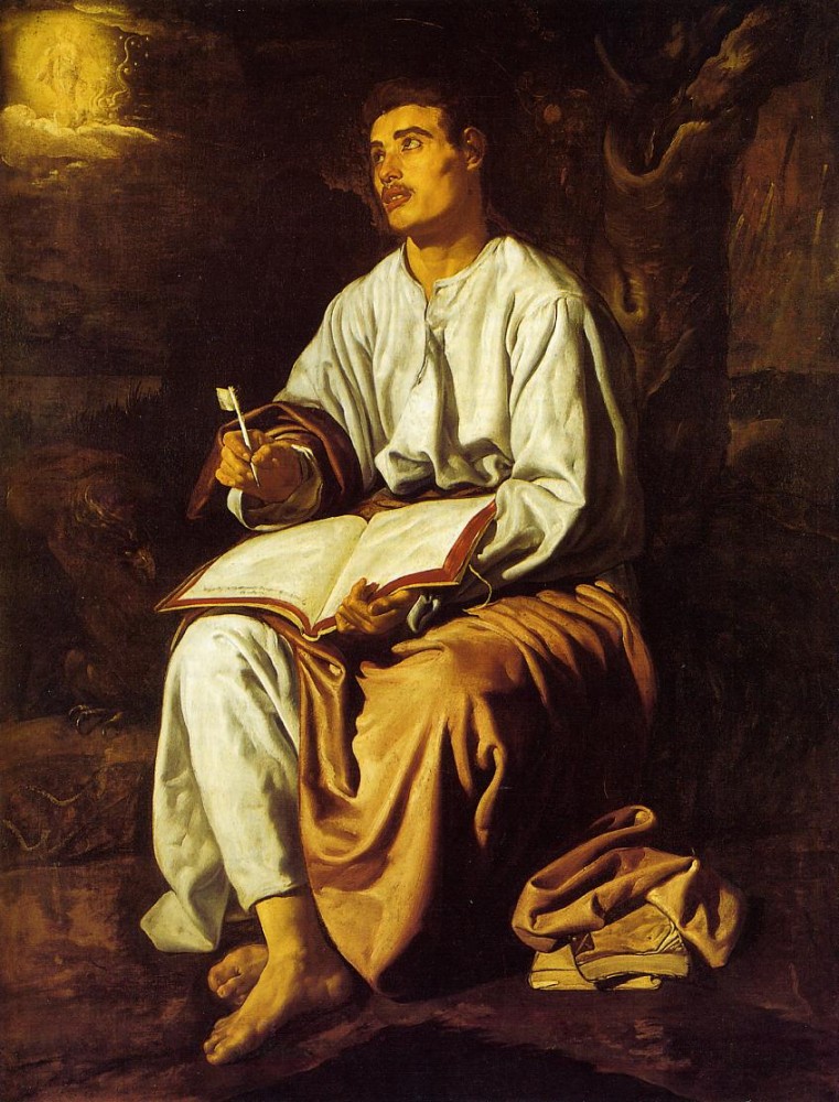 Diego Saint John at Patmos by Diego Rodríguez de Silva y Velázquez