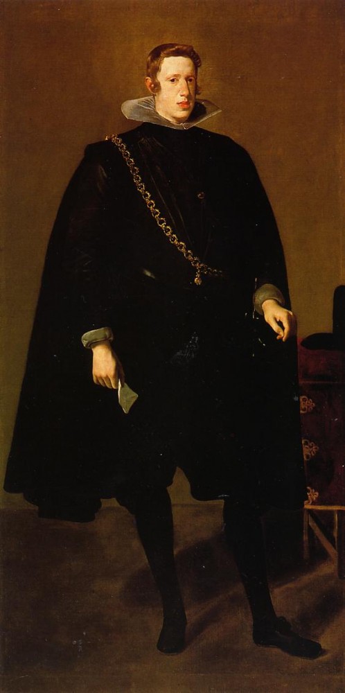 Diego Philip IV Standing by Diego Rodríguez de Silva y Velázquez