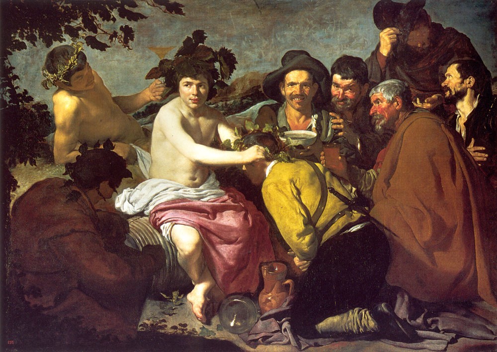 Los Borrachos The Triumph of Bacchus by Diego Rodríguez de Silva y Velázquez