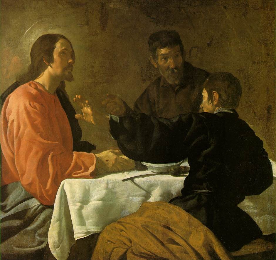 Supper at Em maus by Diego Rodríguez de Silva y Velázquez