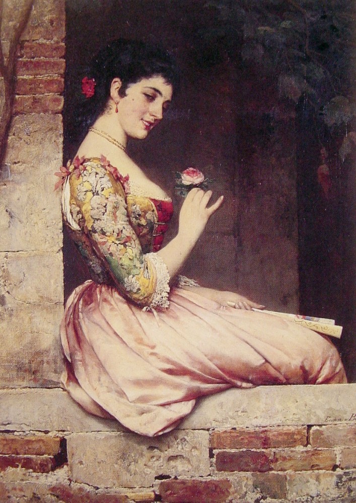 The Rose by Eugene de Blaas