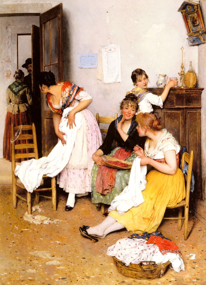 The New Suitor by Eugene de Blaas