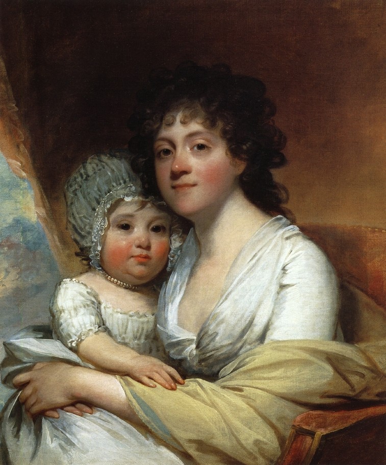 Elizabeth Corbin Griffin Gatliff And Her Daughter Elizabeth by Gilbert Charles Stuart