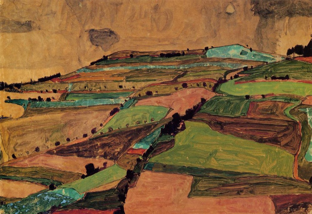 Field Landscape by Egon Schiele