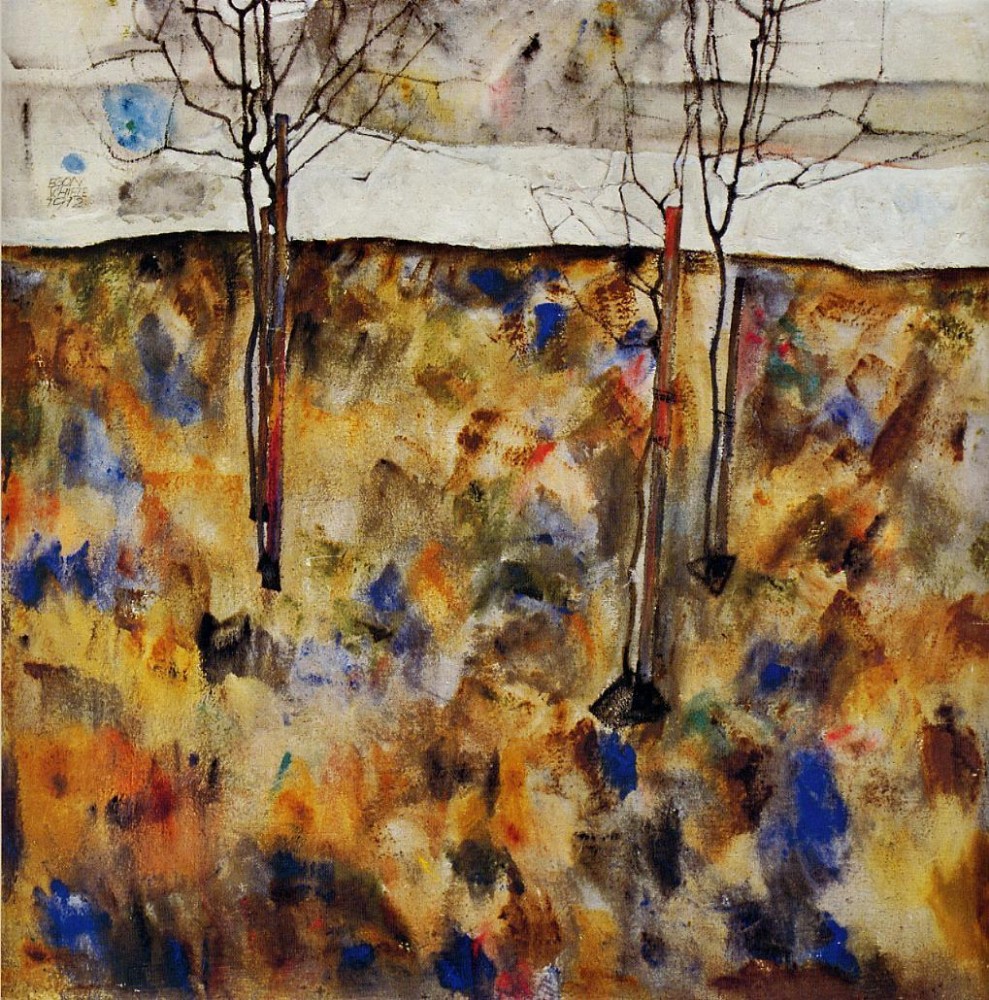 Winter Trees by Egon Schiele
