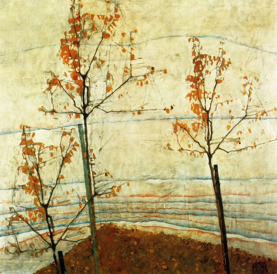 Autumn Trees by Egon Schiele