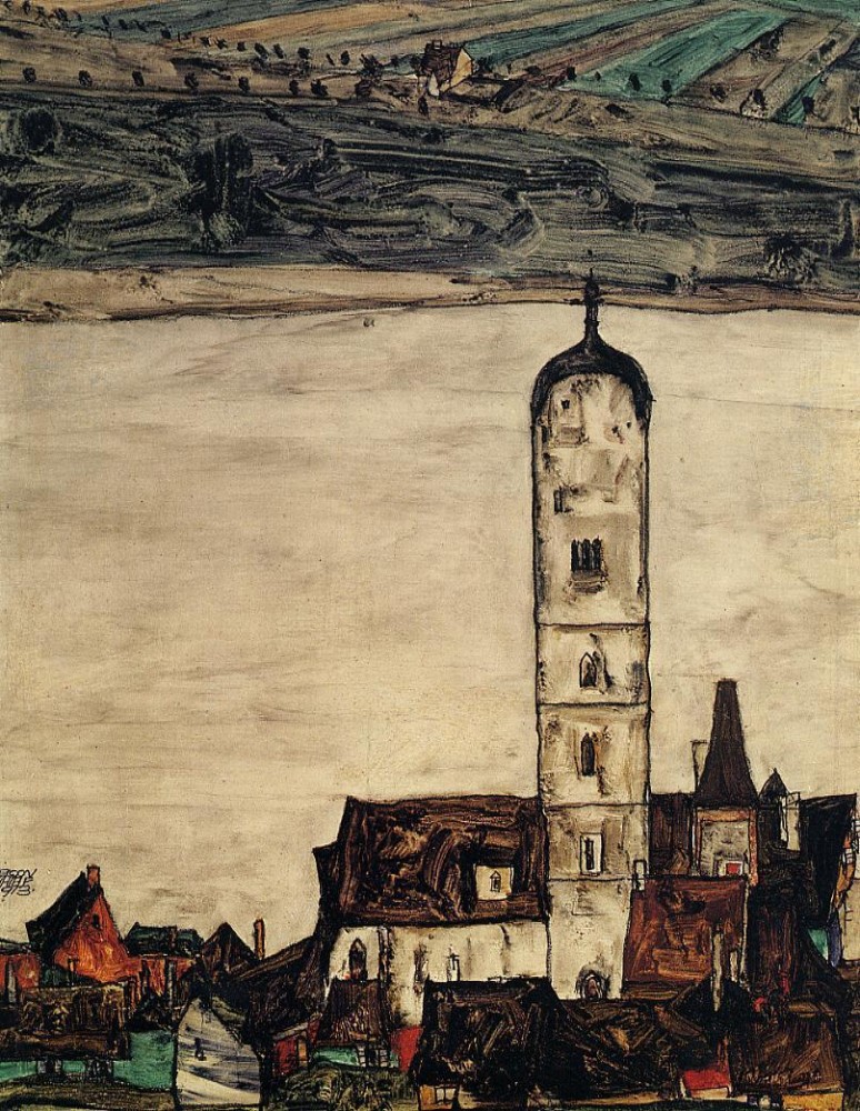 Church In Stein On The Danube by Egon Schiele
