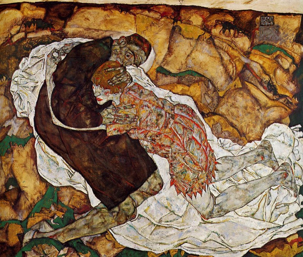 Death And The Maiden by Egon Schiele