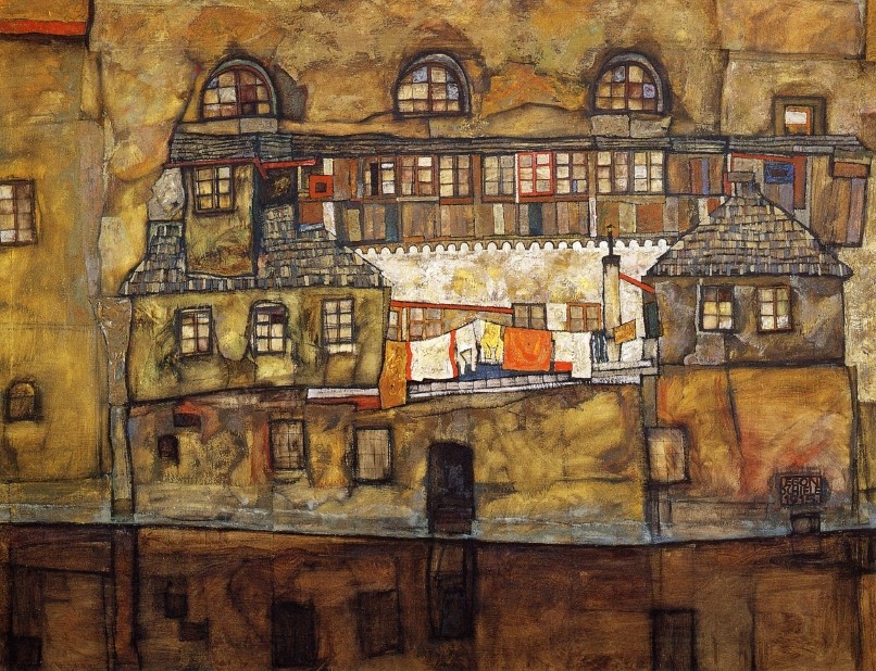 House On A River by Egon Schiele