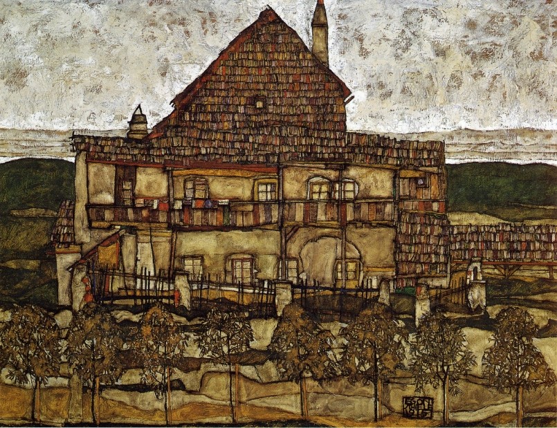 House With Shingles by Egon Schiele