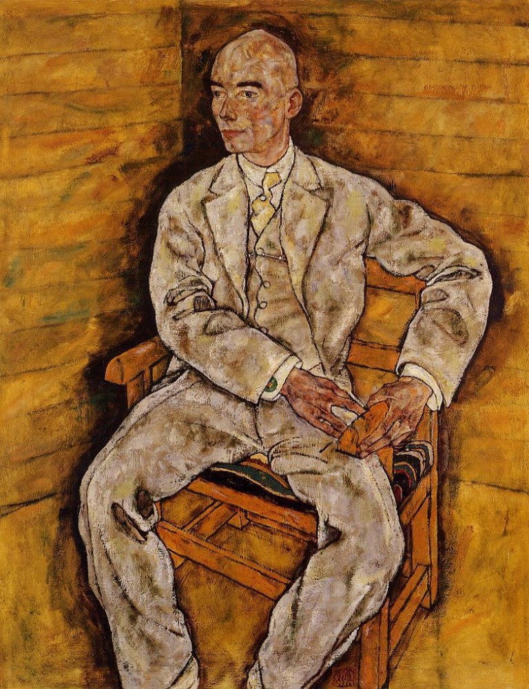 Portrait Of Victor Ritter von Bauer by Egon Schiele