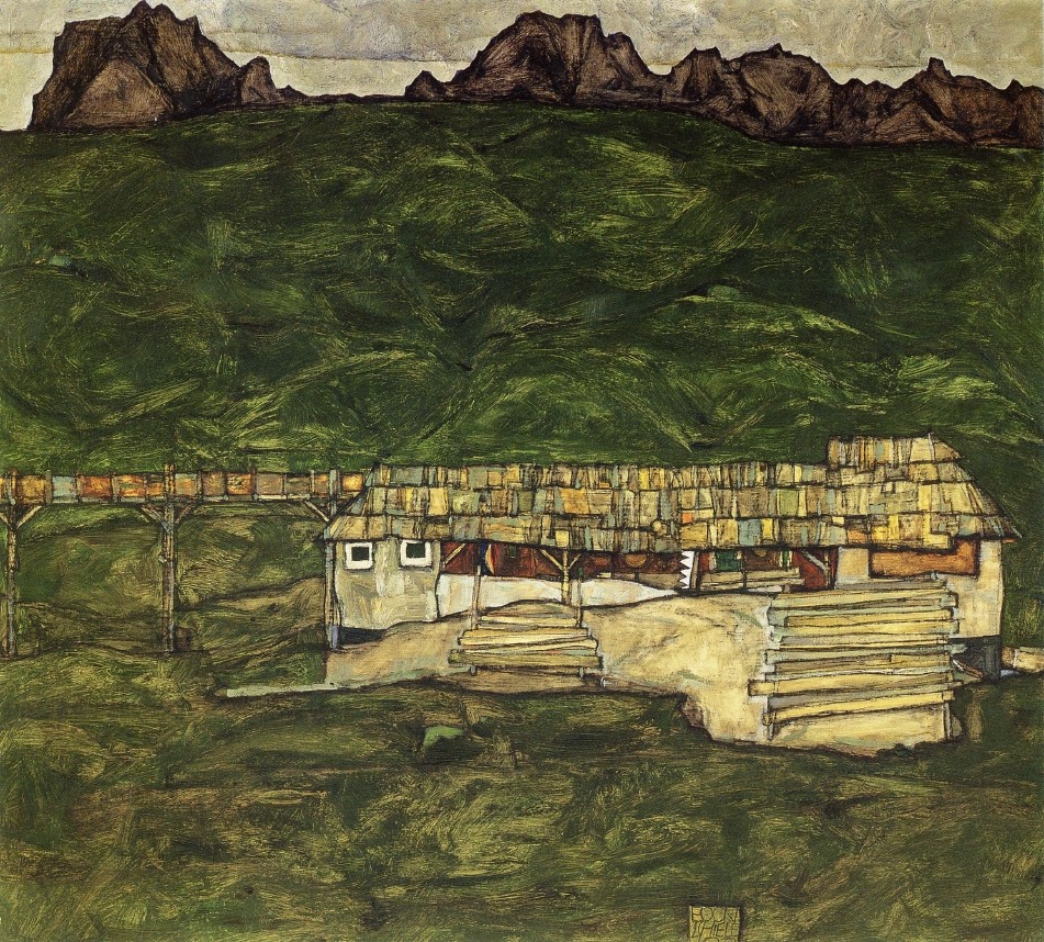 Sawmill by Egon Schiele