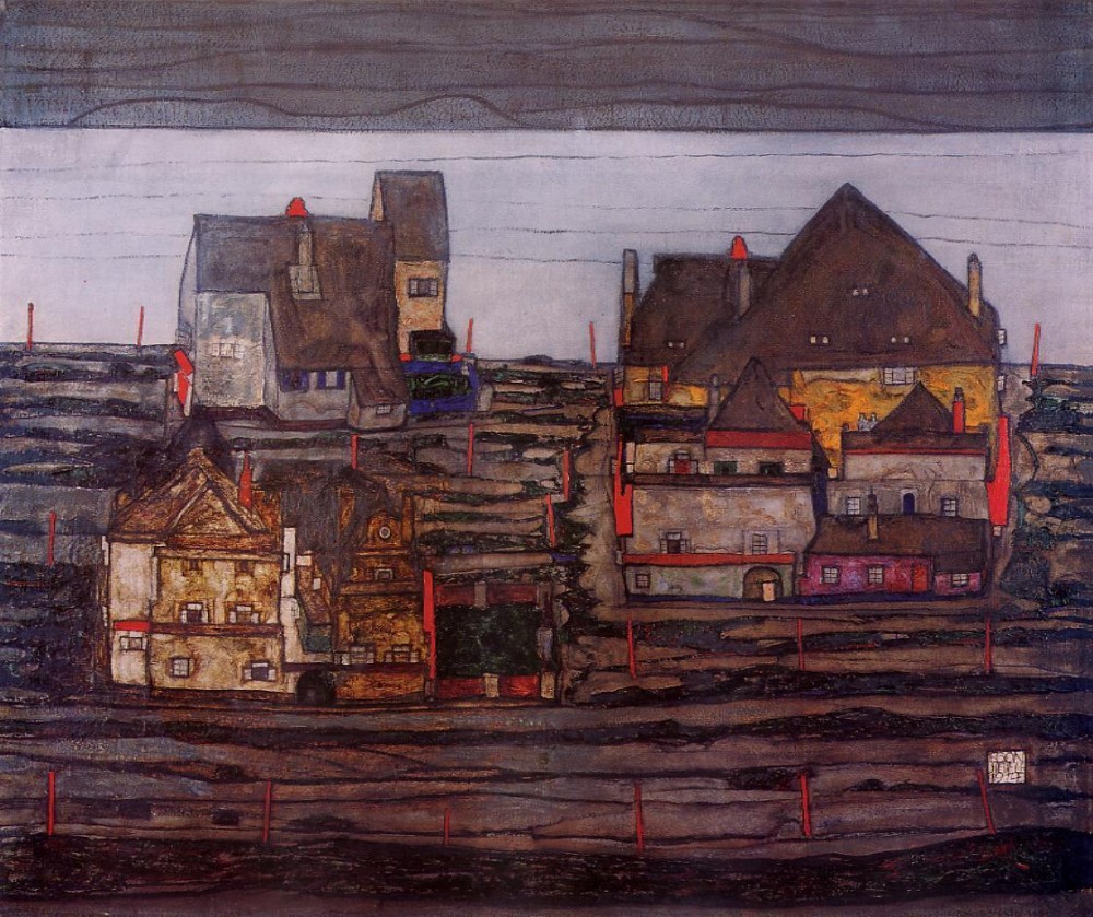 Vorstadt I by Egon Schiele