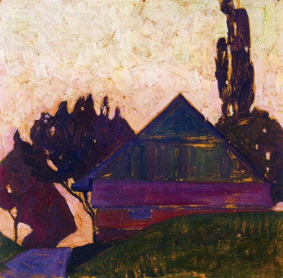 House Between Trees I by Egon Schiele