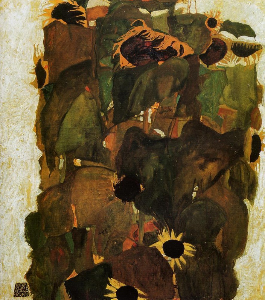 Sunflowers II by Egon Schiele