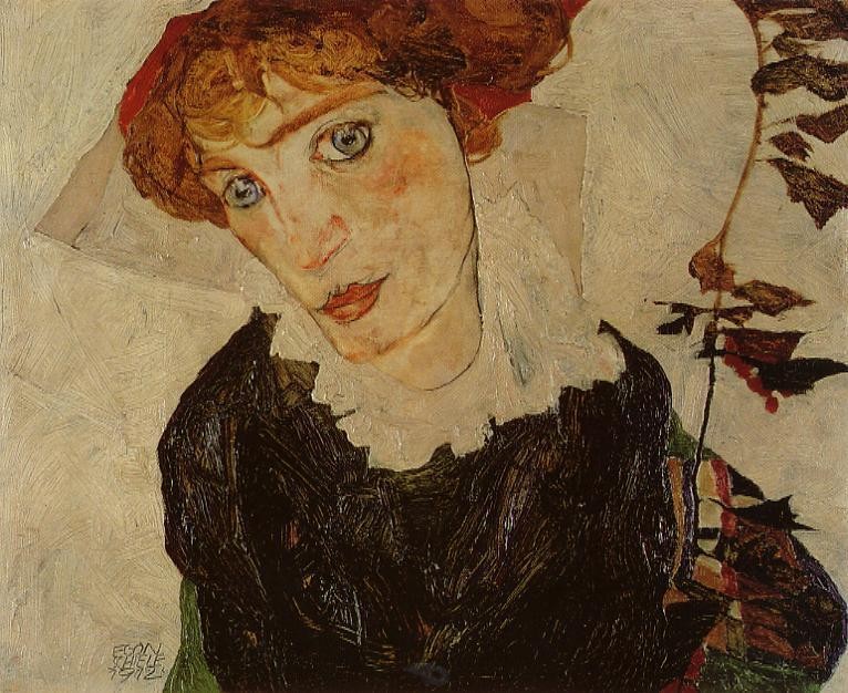 Portrait Of Valerie Neuzil by Egon Schiele