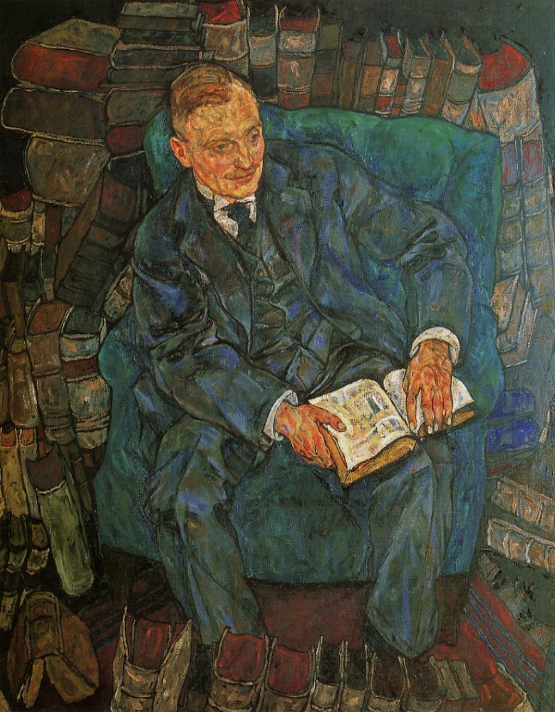 Portrait Of Dr Hugo Koller by Egon Schiele