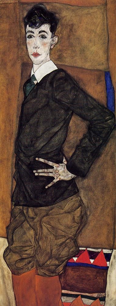 Portrait Of Erich Lederer by Egon Schiele
