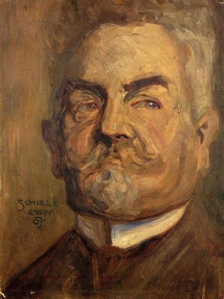 Portrait Of Leopold Czihaczek II by Egon Schiele