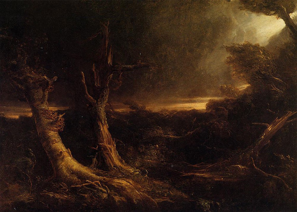A Tornado in the Wilderness by Thomas Cole