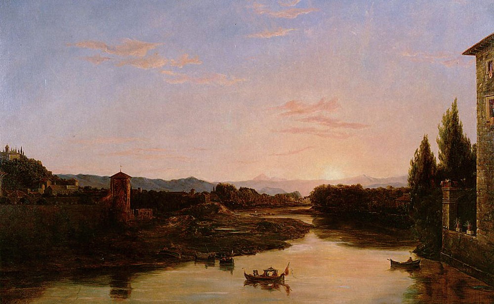 Sunset Of The Arno by Thomas Cole