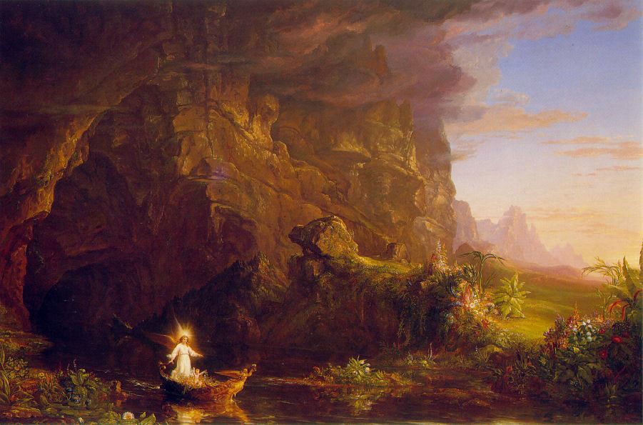The Voyage Of Life Childhood by Thomas Cole