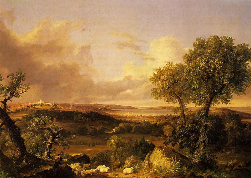 View Of Boston by Thomas Cole