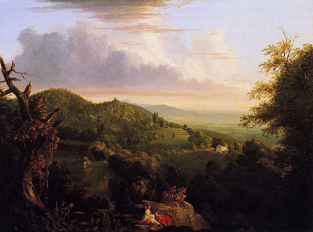 View Of Monte Video Seat Of Daniel Wadsworth Esq by Thomas Cole