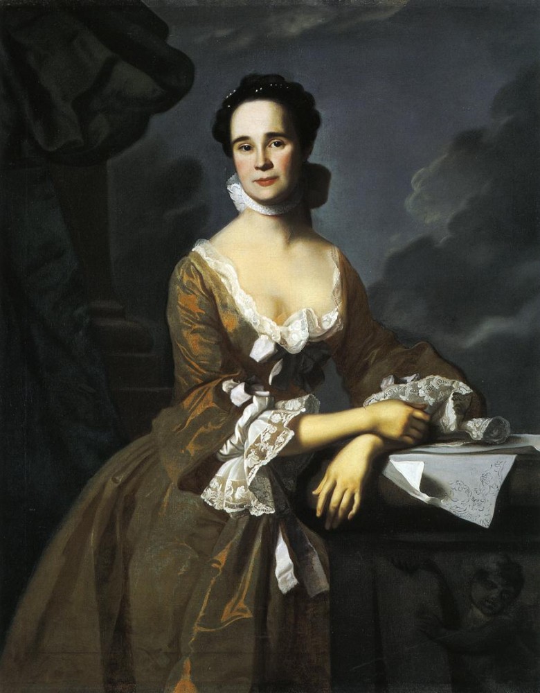 Mrs. Daniel Hubbard Mary Greene by John Singleton Copley