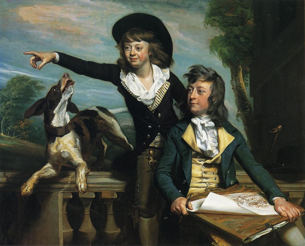 Charles Callis Western And His Brother Shirley Western by John Singleton Copley