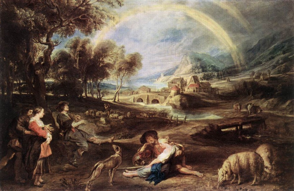 Landscape with a Rainbow by Sir Peter Paul Rubens