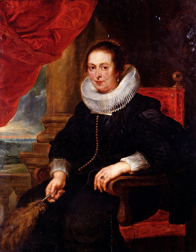 Portrait Of A Woman Probably His Wife by Sir Peter Paul Rubens