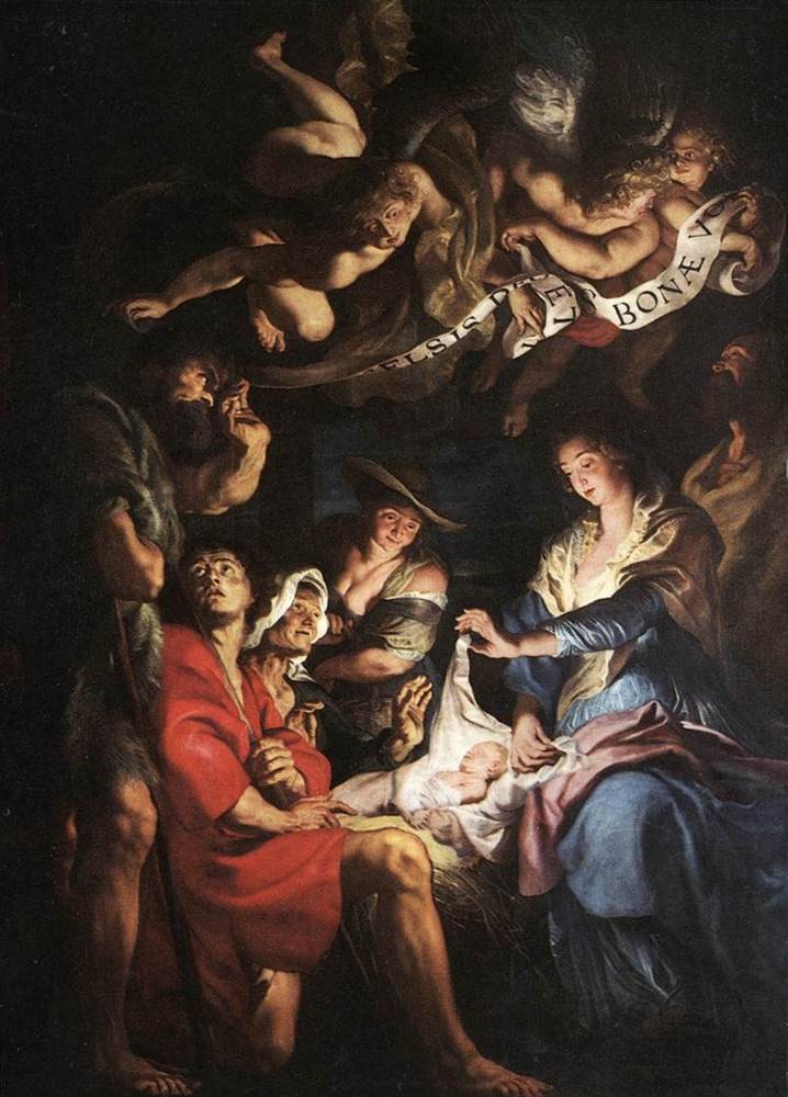 Adoration of the Shepherds by Sir Peter Paul Rubens
