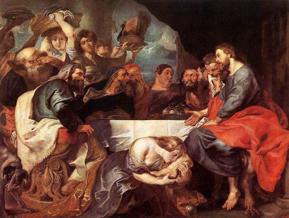 Christ at Simon the Pharisee by Sir Peter Paul Rubens