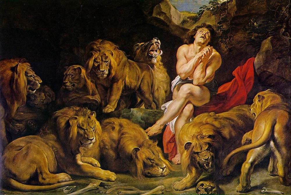 Daniel in the Lions Den by Sir Peter Paul Rubens