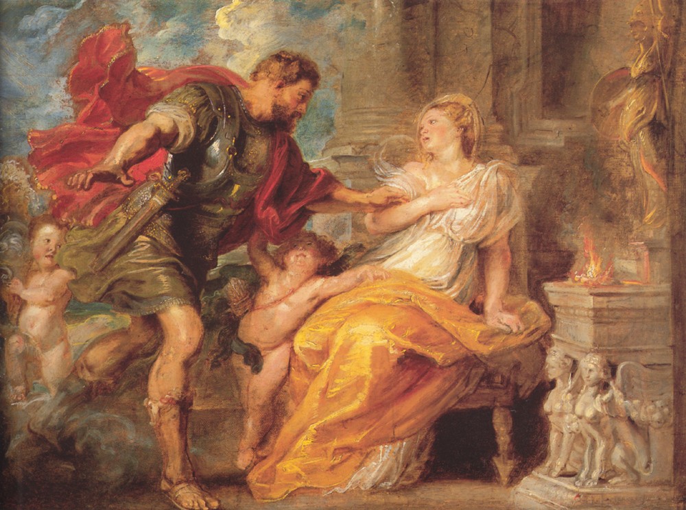 Mars and Rhea Silvia by Sir Peter Paul Rubens