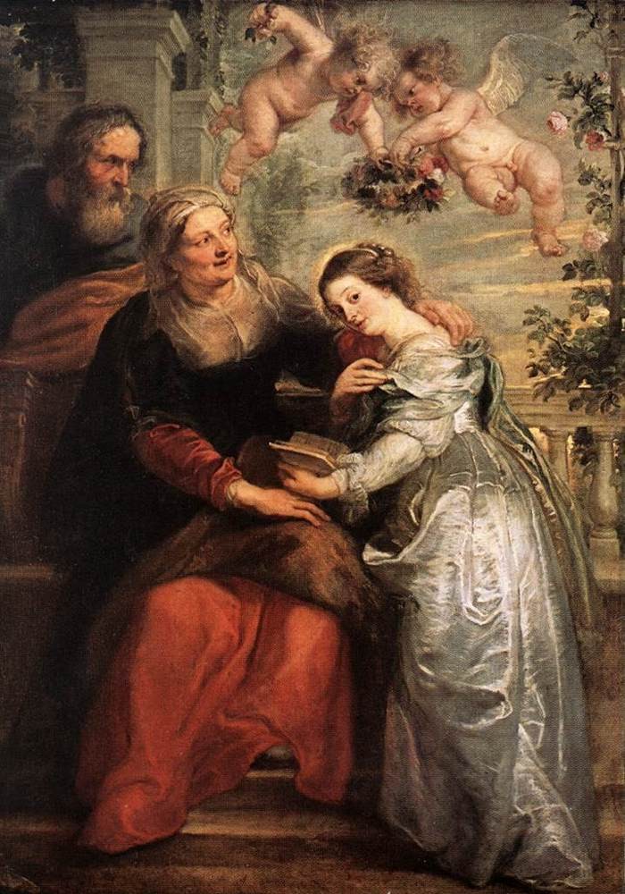 The Education of the Virgin by Sir Peter Paul Rubens