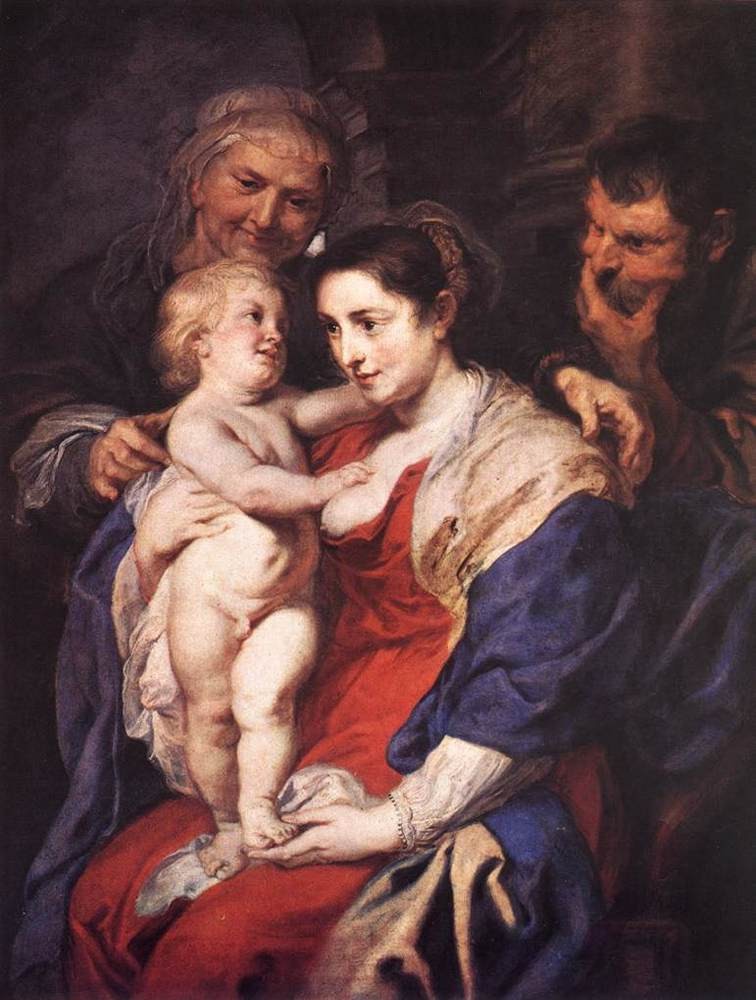 The Holy Family with St Anne by Sir Peter Paul Rubens